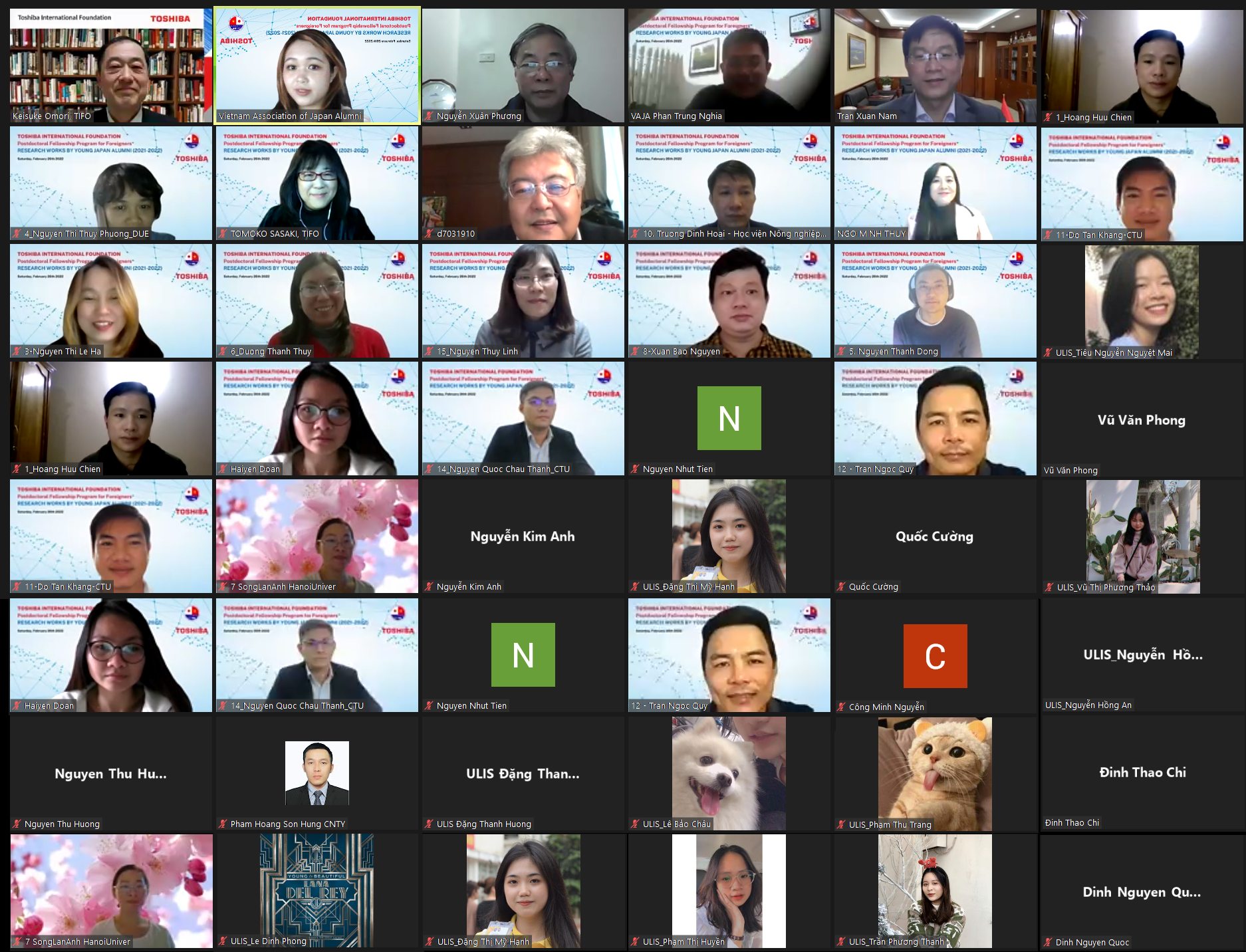 RA MẮT TUYỂN TẬP CÁC CÔNG TRÌNH NGHIÊN CỨU CỦA CÁC TIẾN SỸ TRẺ VÀ BUỔI BÁO CÁO CÔNG BỐ KẾT QUẢ NGHIÊN CỨU THEO CHƯƠNG TRÌNH HỖ TRỢ NGHIÊN CỨU SAU TIẾN SĨ CỦA VAJA-TIFO NĂM 2021-2022