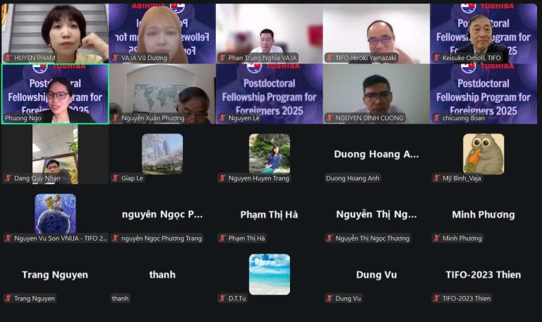 BÁO CÁO CÔNG BỐ KẾT QUẢ NGHIÊN CỨU THEO CHƯƠNG TRÌNH  HỖ TRỢ NGHIÊN CỨU SAU TIẾN SĨ CỦA VAJA-TIFO NĂM 2025